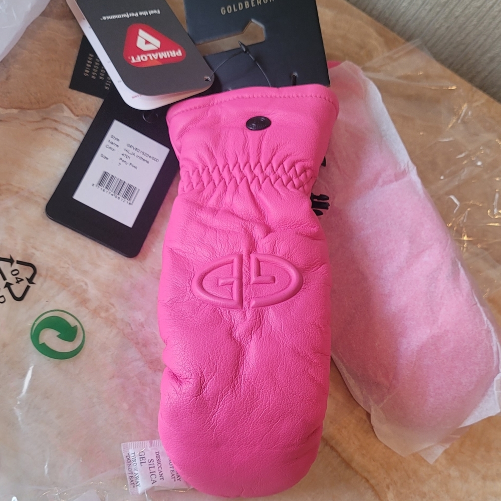 Goldbergh Pink Hilja Ski Mittens Gloves - Picture 12 of 16